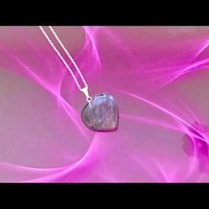 Amethyst Heart Crystal ReikiMiAlma Necklace